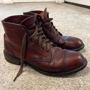 Wolverine Cap Toe boots Allen Edmonds 10